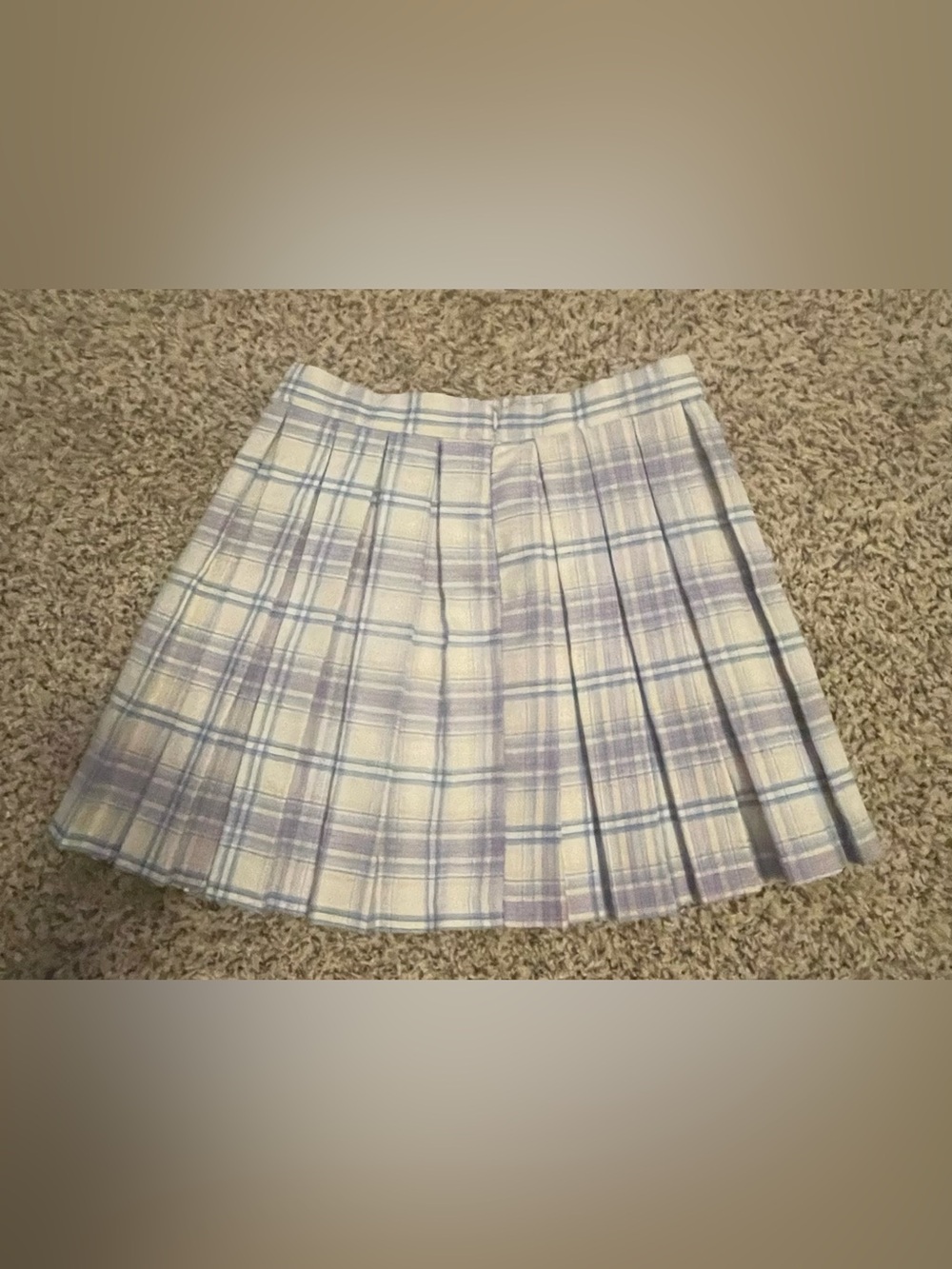 Plaid Pleated Mini Skirt